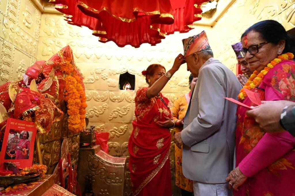 राष्ट्रपति पौडेलद्वारा विभिन्न शक्तिपीठको दर्शन
