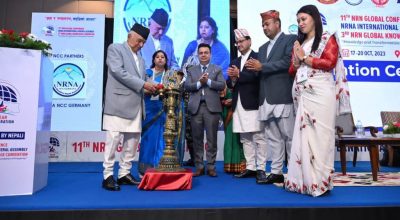 गैरआवासीय नेपालीको विश्व सम्मेलन राष्ट्रपति पौडेलद्वारा उद्घाटन