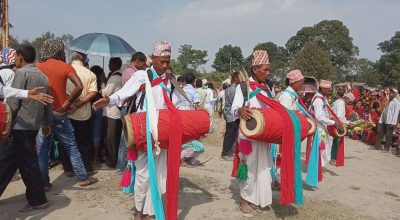 थारु समुदायको मेडरी नाच