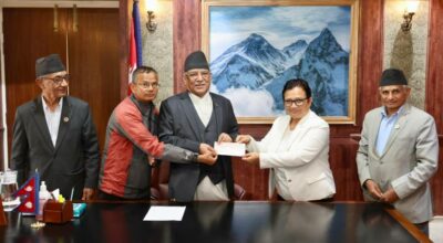 भूकम्प पीडितलाई माओवादीको ५० लाख सहयोग