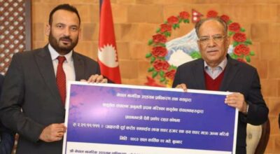 भूकम्प पीडितका लागि प्राधिकरणद्वारा एक करोड प्रदान