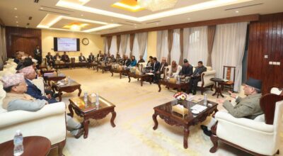 प्रचण्ड मन्त्रीहरुसंग