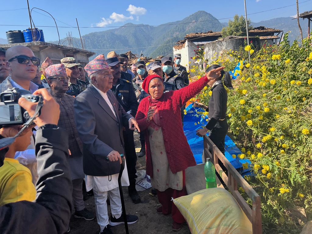 राष्ट्रपति रामचन्द्र पौडेल जाजरकोटमा