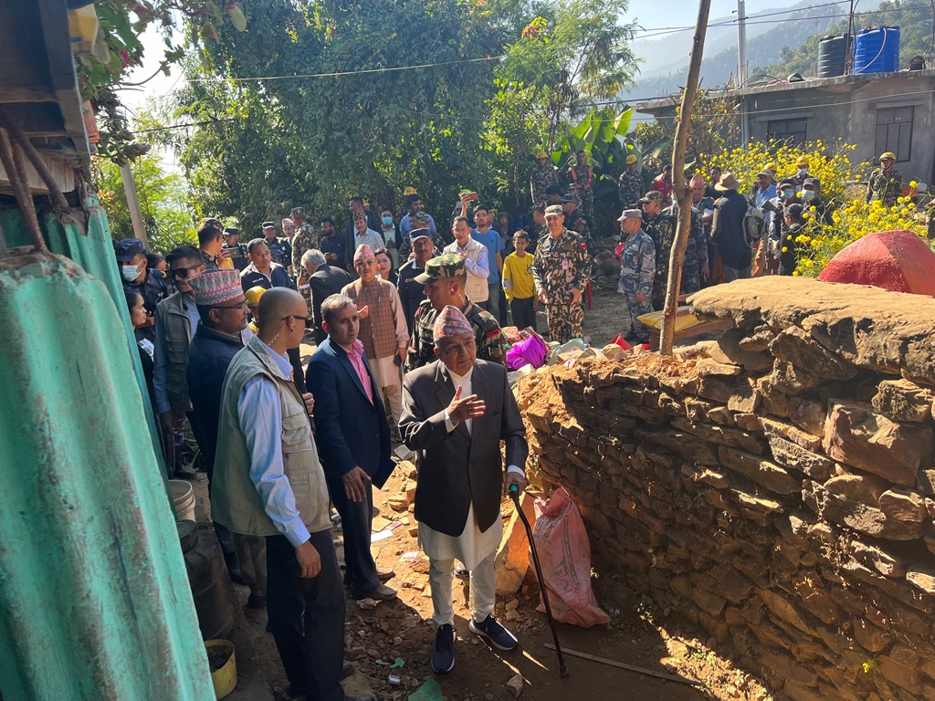 राष्ट्रपति रामचन्द्र पौडेल जाजरकोटमा