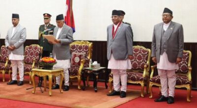 राष्ट्रपति, उपराष्ट्रपति, प्रधानमन्त्री र सभामुख