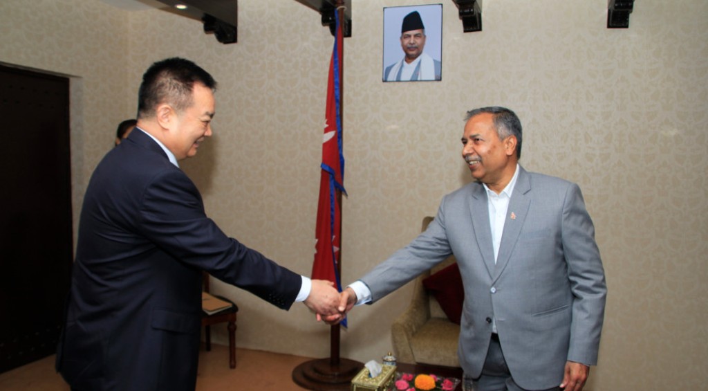 उपराष्ट्रपति यादवसँग चिनियाँ प्रतिनिधिमण्डलको भेट