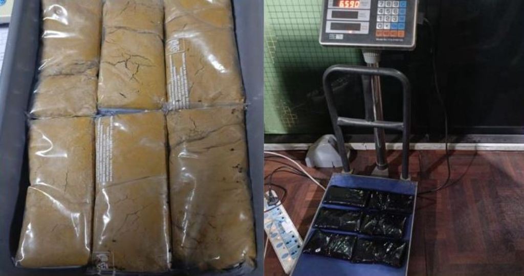 साढे ६ किलो सुन बरामद