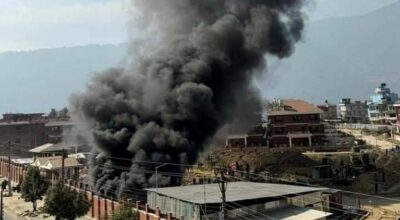 ललितपुरको भैसेपाटीस्थित मन्त्री क्वार्टरमा आगलागी