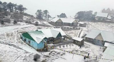 इलामको सन्दकपुर क्षेत्रमा हिमपात