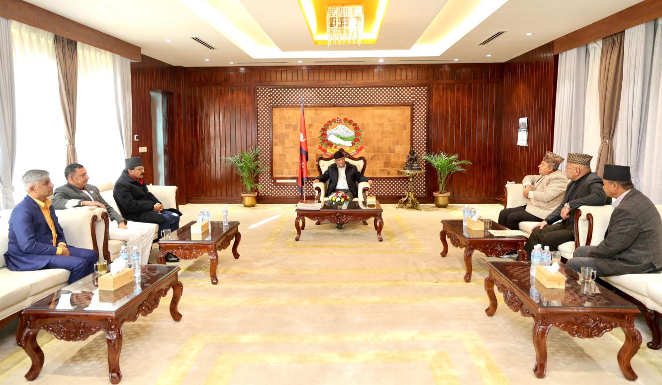 मुख्यमन्त्रीहरुसँग प्रधानमन्त्री