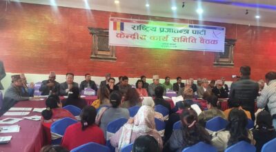 केन्द्रीय कार्यसमितिको बैठक