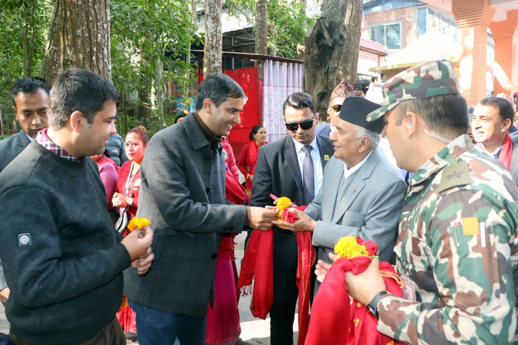 राष्ट्रपति रामचन्द्र पौडेल बागलुङमा