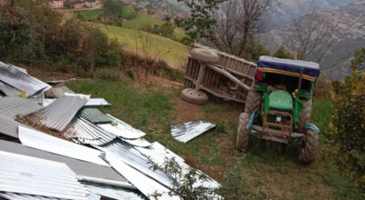 रुकुम पश्चिममा ट्रयाक्टर दुर्घटना