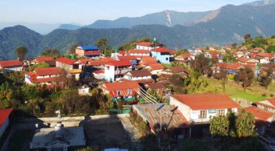 लमजुङको घलेगाउँका घरबास