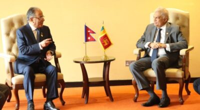 प्रधानमन्त्री प्रचण्ड र रनिल विक्रमासिंघे