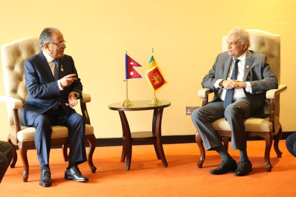 प्रधानमन्त्री प्रचण्ड र रनिल विक्रमासिंघे