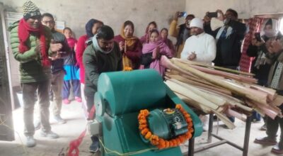 केराको थामबाट रेसा उत्पादन