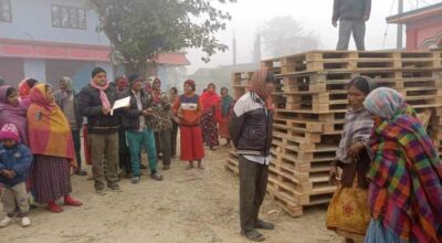 परिवारलाई खाट