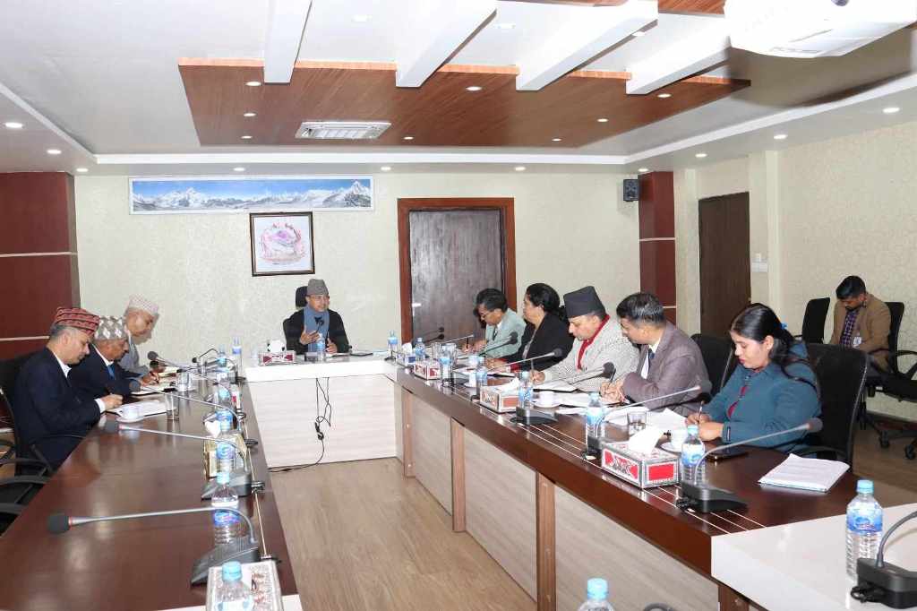 उपप्रधानमन्त्री खड्काद्वारा राष्ट्रिय योजनाका पदाधिकारीहरूसँग छलफल