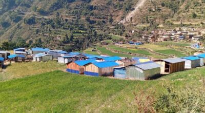 रुकुम पश्चिम अस्थायी आवास निर्माण