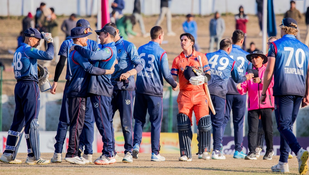 नामिबियाद्वारा नेदरल्यान्ड्स पराजित