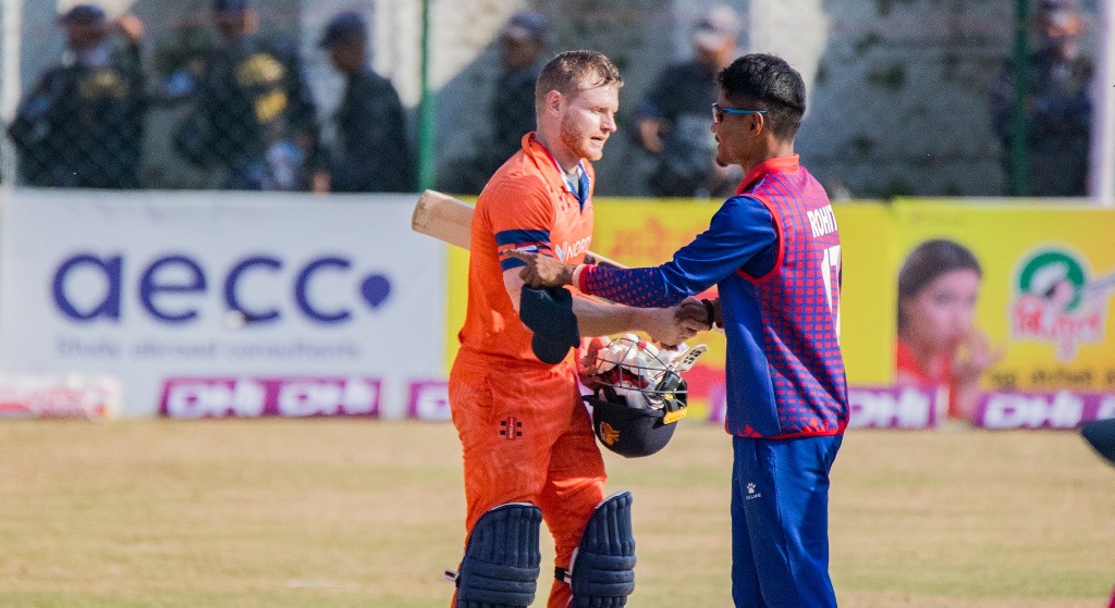 नेपाल नेदरल्याण्ड्ससँग आठ विकेटले पराजित