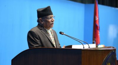 प्रधानमन्त्री प्रचण्ड संसदमा