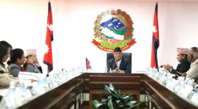 प्रजातन्त्र दिवस मूल समारोह समितिको बैठक