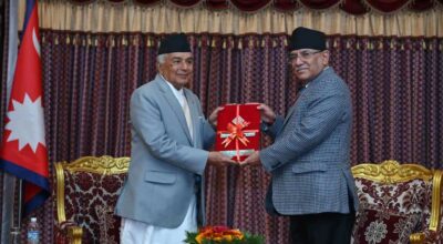 राष्ट्रपतिसमक्ष प्रधानमन्त्रीद्वारा राष्ट्रिय सुरक्षा परिषद्को वार्षिक प्रतिवेदन पेश