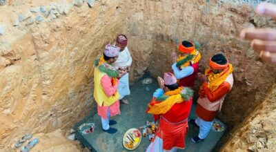 सिन्धुपाल्चोकको पाल्चोकमा ६ हजार किलोको घण्ट बन्ने