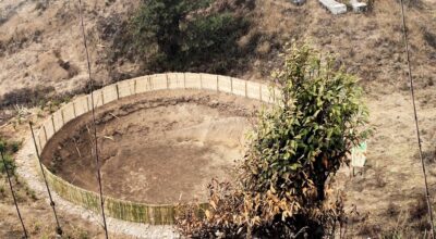 पानीको मुहान संरक्षण गर्न रिचार्ज पोखरी