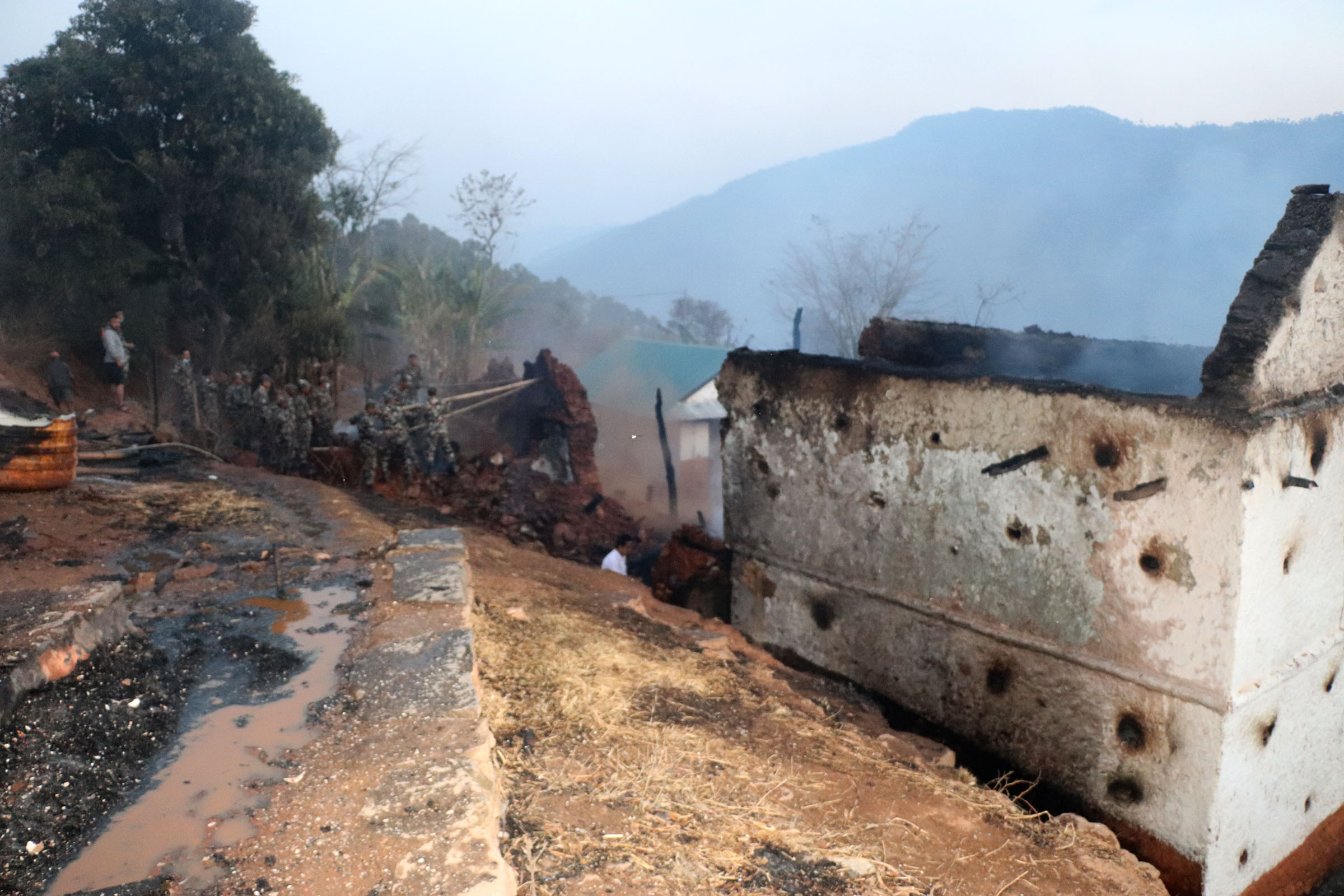 भोजपुरमा आगलागीमा परी तीन बालबालिकाको मृत्यु