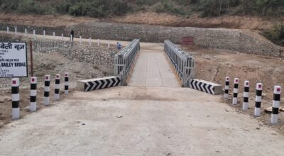 तान्द्राङ खोलामा बेलिब्रिज निर्माण