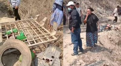 उदयपुरमा जीप दुर्घटना