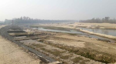 मोहना र खुटिया नदीमा तटबन्ध निर्माण