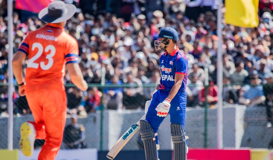 नेपालले नेदरल्याण्ड्सलाई दियो १८५ रनको लक्ष्य