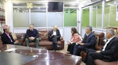 राप्रपा अध्यक्ष लिङ्देन र अमेरिकी राजदूत थम्पसनबीच भेटवार्ता