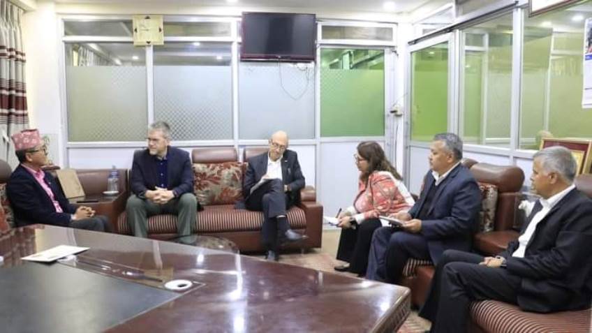 राप्रपा अध्यक्ष लिङ्देन र अमेरिकी राजदूत थम्पसनबीच भेटवार्ता