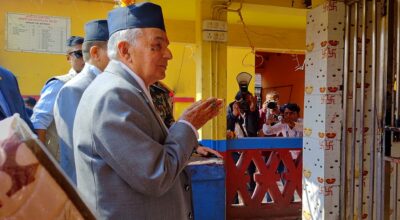 राष्ट्रपति पौडेलद्वारा जलेश्वरनाथको पूजा अर्चना