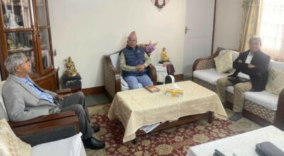 शेरबहादुर देउवा माधव नेपाल निवास कोटेश्वर