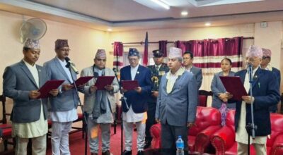 बागमतीमा नवनियुक्त मन्त्रीले लिए शपथ