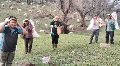 म्याग्दीका लेकाली क्षेत्रमा ढकायो टिप्ने चटारो