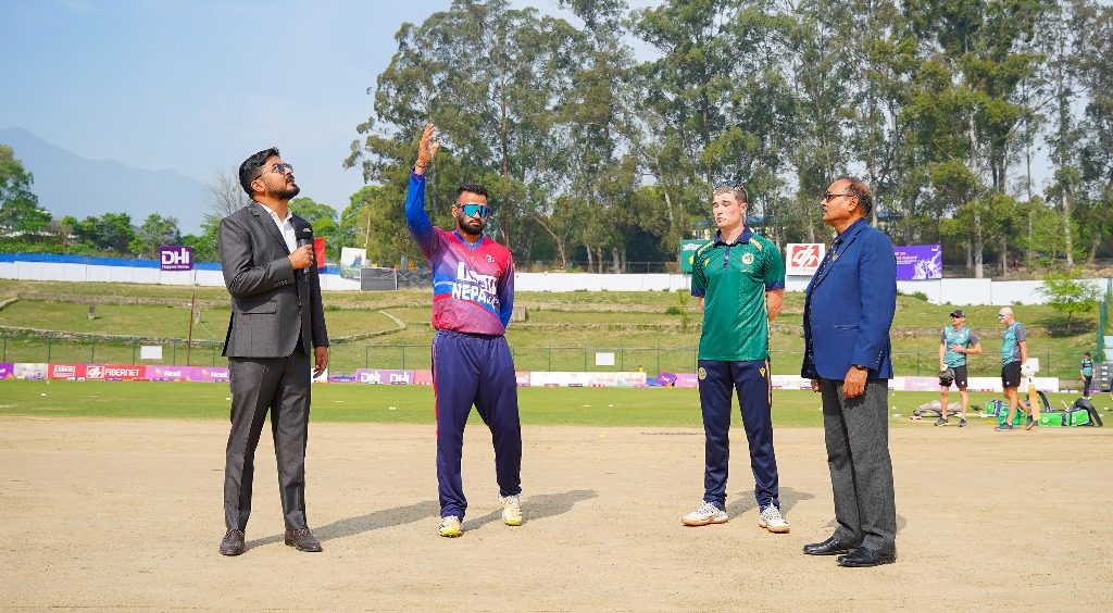 आयरल्याण्ड ‘ए’विरुद्ध टस जितेर बलिङ गर्दै नेपाल