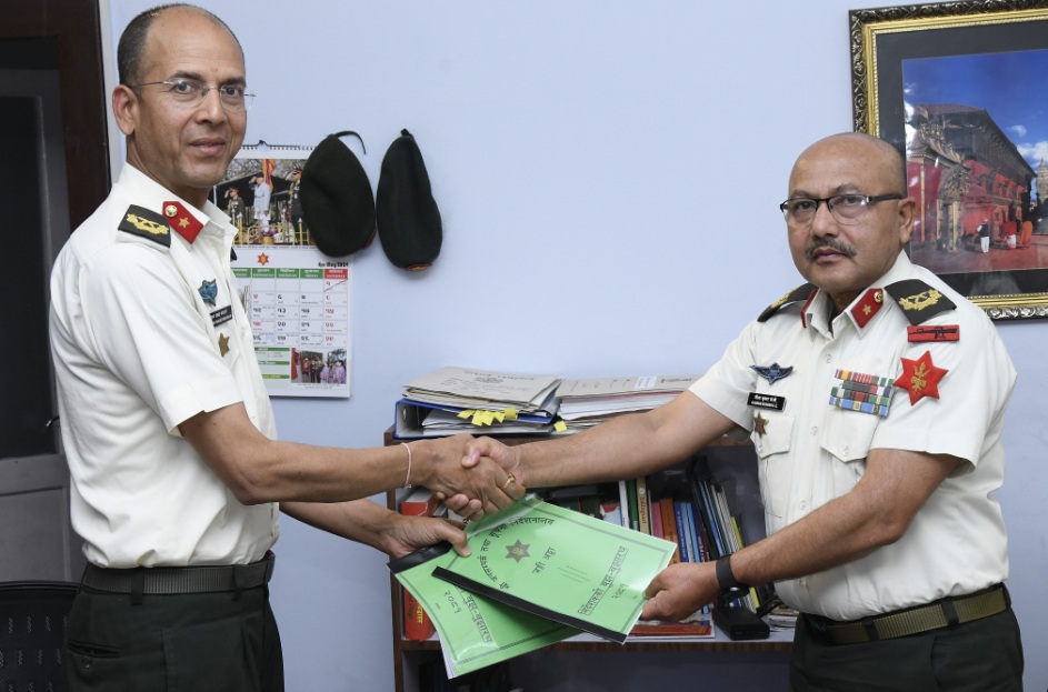 नेपाली सेनाको प्रवक्ताको जिम्मेवारी केसीलाई हस्तान्तरण