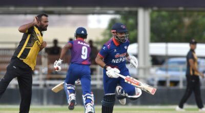 पहिलो खेलमा नेपाल विजयी