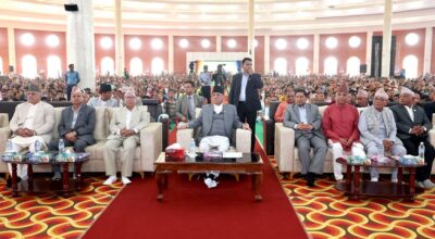 लुम्बिनीबाट नेपाललाई विश्वशान्ति केन्द्रको रूपमा विकास गर्ने सामूहिक सङ्कल्प