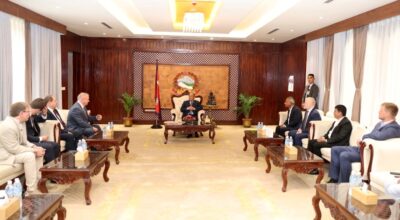 प्रधानमन्त्री प्रचण्डसँग रुसको चेम्बर्सका प्रतिनिधिमण्डलको भेट