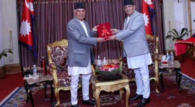 रामचन्द्र पौडेल र प्रधानमन्त्री प्रचण्ड