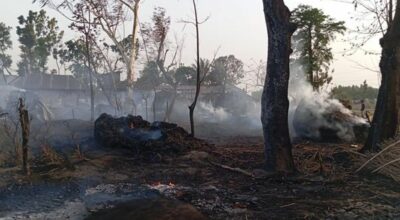 सप्तरीको चिम्टीमा भीषण आगलागी
