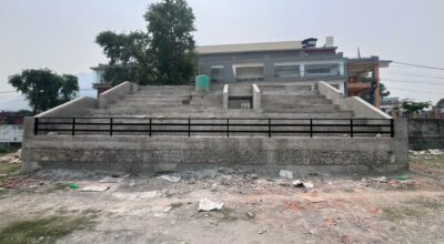 ३० लाखको लागतमा बिपी मैदानमा प्यारापिट निर्माण